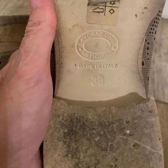 Donna Piu Women’s Leather Tan Slip On Loafers Flats - Picture 9 of 9